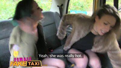 Female lesbian cabbies get downright dirty - sexu.com