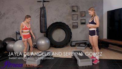 Jayla De Angelis and Sereyna Gomez have a steamy lesbian gym session in Fitness Room - sexu.com - Czech Republic
